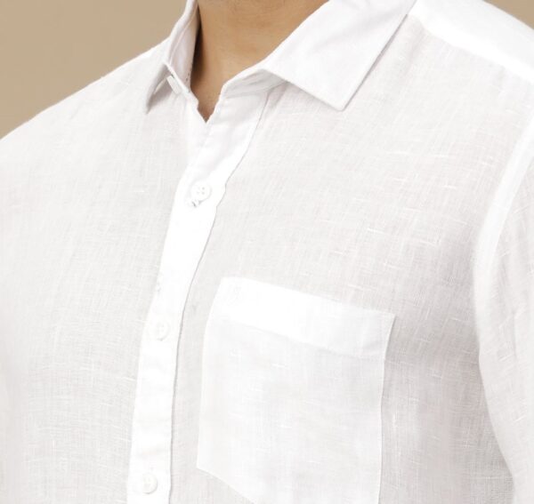 Pure Linen shirt 100 lea - Image 5