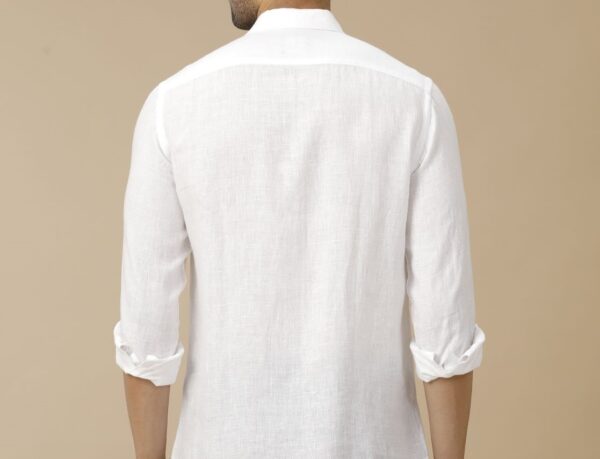 Pure Linen shirt 100 lea - Image 4